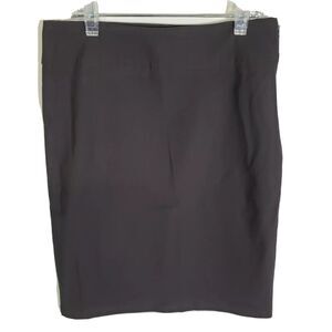 Kate Kasin Womens Skirt Small Gray Knee Length Stretchy Comfortable Pencil Skirt